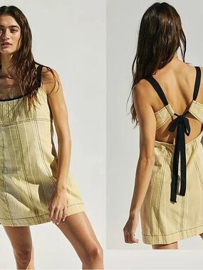 Free People Est Sailor Mini Striped Dress